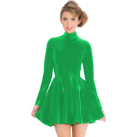 Flirty Short PVC Skater Dress