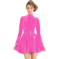 Flirty Short PVC Skater Dress
