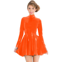Flirty Short PVC Skater Dress