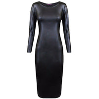 Fashionista Black PVC Dress
