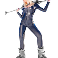 Adventurous Female Latex Bodysuit