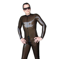 Suggestive See Through Latex Catsuit