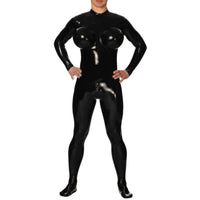 Inflatable Bust Latex Suit