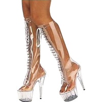 PVC Knee High Boots