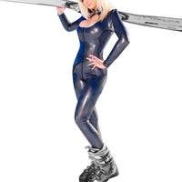 Adventurous Female Latex Bodysuit