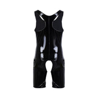 Patent Open Crotch Catsuit