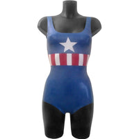 Women's Captain America Bodysuit Costume