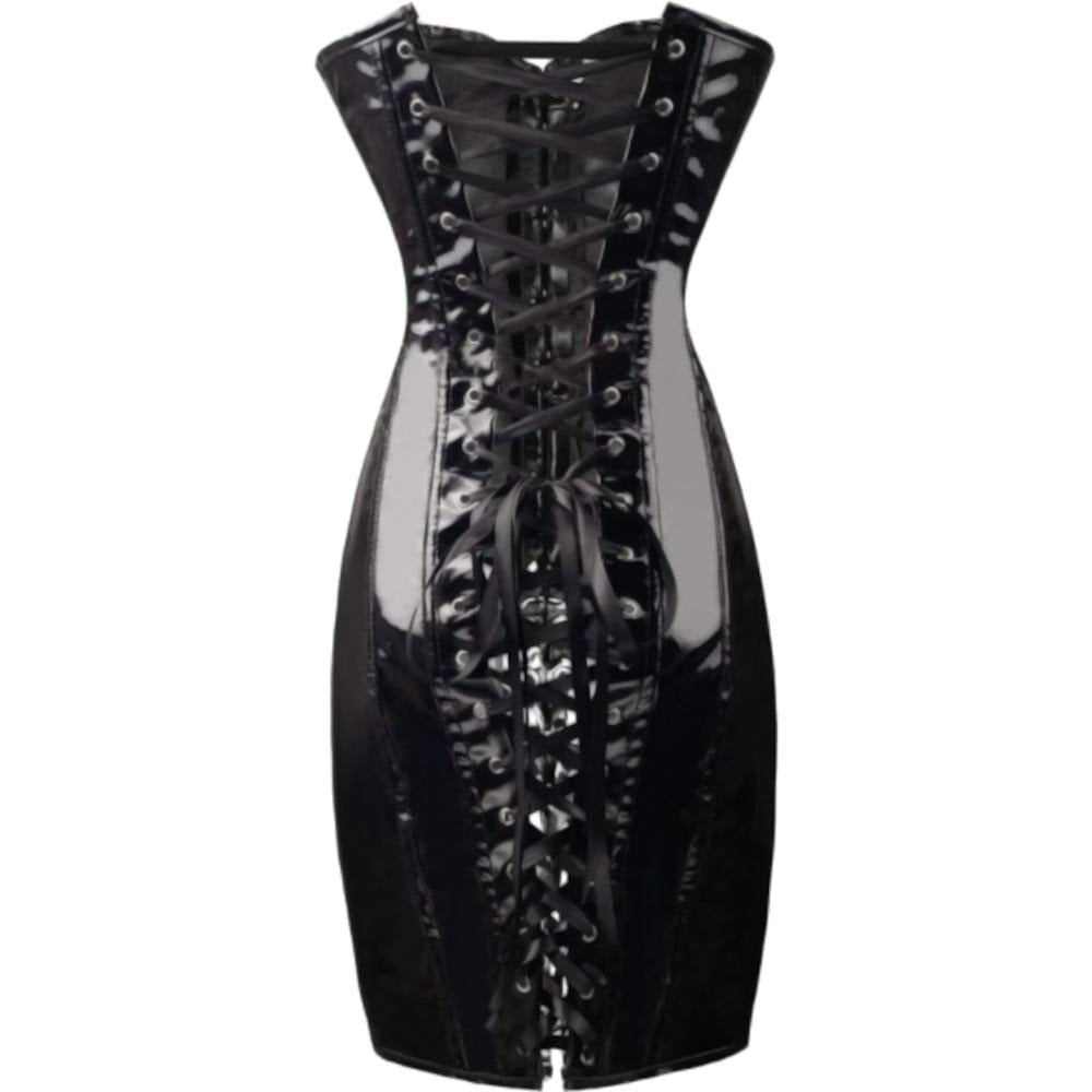 latex corset dress PVC Dominatrix Corset Dress – Laidtex