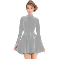 Flirty Short PVC Skater Dress