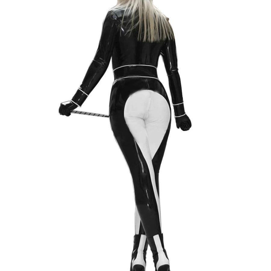 Classy Mistress Long Sleeve Catsuit Laidtex Classy Mistress Long Sleeve Catsuit Laidtex