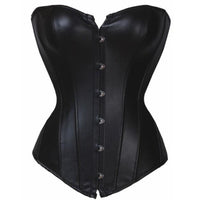 Glamourous Faux Leather Corset Top