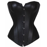 Glamourous Faux Leather Corset Top