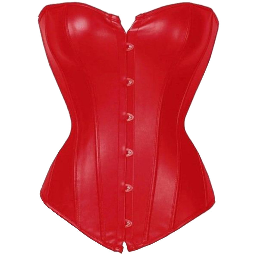 Glamourous Faux Leather Corset Top