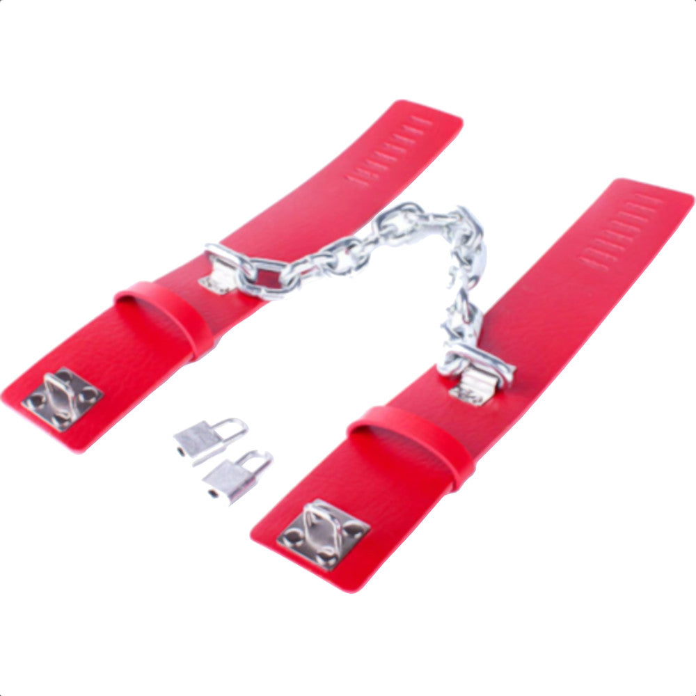Locking Metal Chain Leg Cuffs