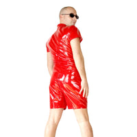 Sleek Men's PVC Bodysuit