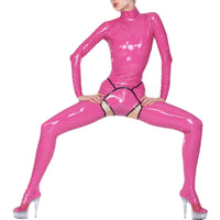 Playful Crotchless Catsuit