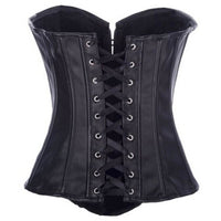 Glamourous Faux Leather Corset Top