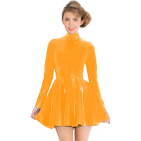 Flirty Short PVC Skater Dress
