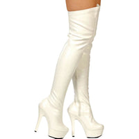 Faux Leather Mistress Boots
