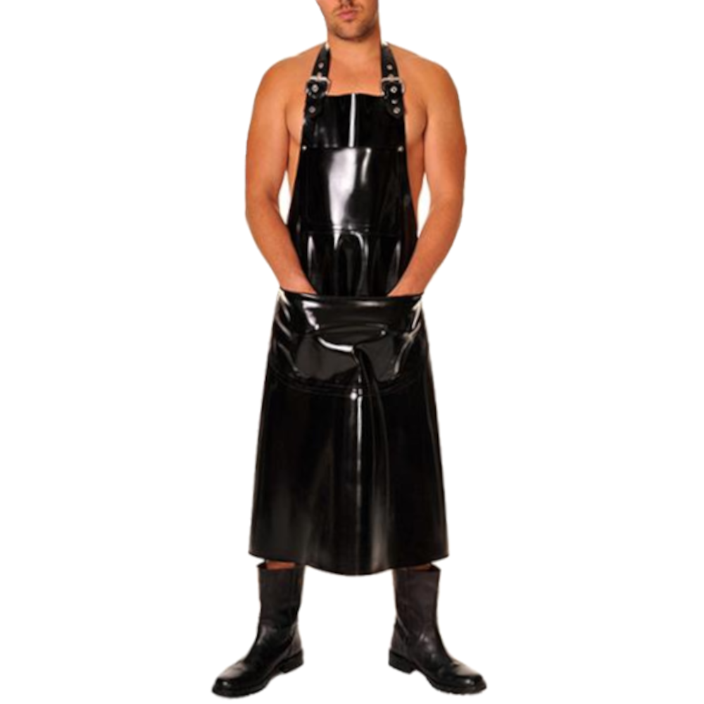 Lavishly Long Latex Apron