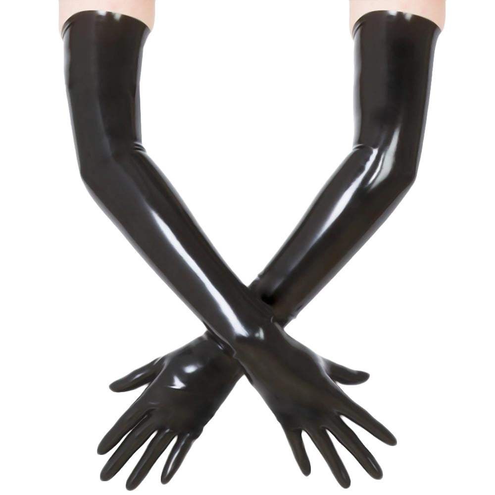 Bold Black Latex Gloves