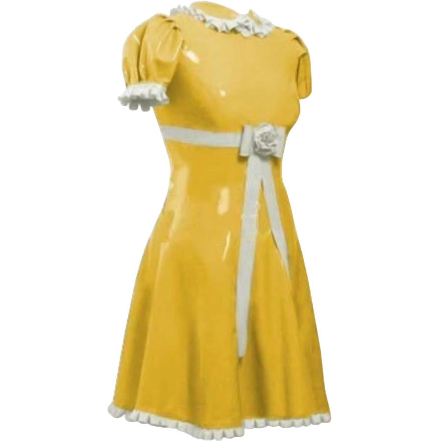 yellow latex dress Kylie Jenner Wears in Scorching 100-Degree Desert Heat Care and wear instructions provided Don't you love our