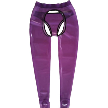 Cute Crotchless Latex Trousers