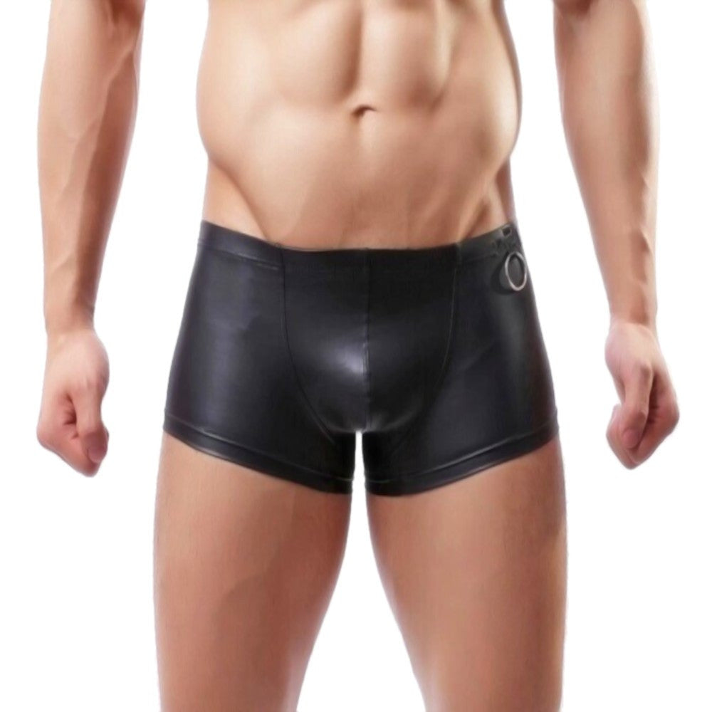 Sleek PVC Boxer Shorts