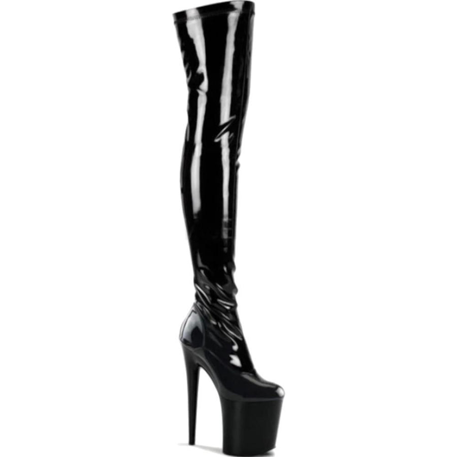 Faux Leather Mistress Boots