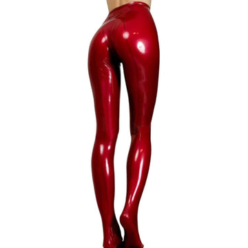 Erotic Underwear, Women's High Waist Latex Leggings, Skinny Rubber  Trousers, 100% Latex/Rubber, Clear_XS_Other : : Fashion