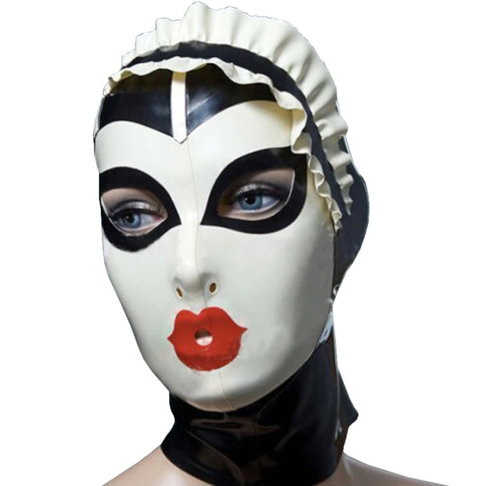 Rousing Ruffled Face Mask Hood