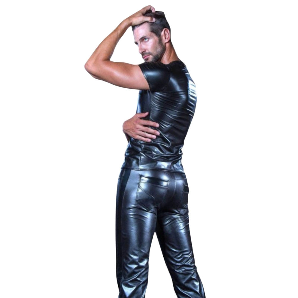 Sleek Leggings Men's PVC Trousers