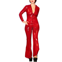 Retro Red Rubber Catsuit