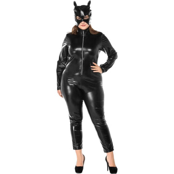 Beautiful Black Catwoman Bodysuit