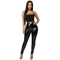 Plus Size Faux Leather Leggings