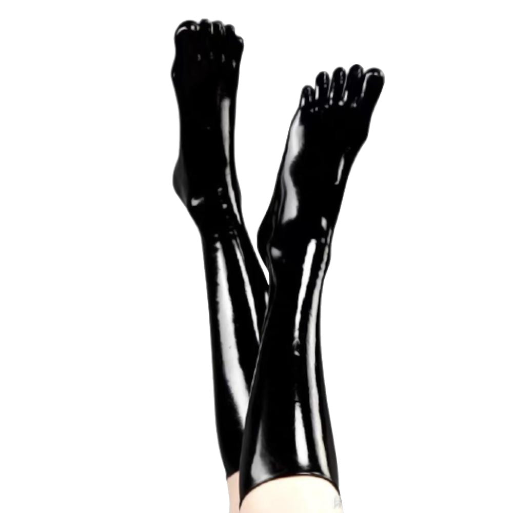 Shiny Rubber Socks Stockings