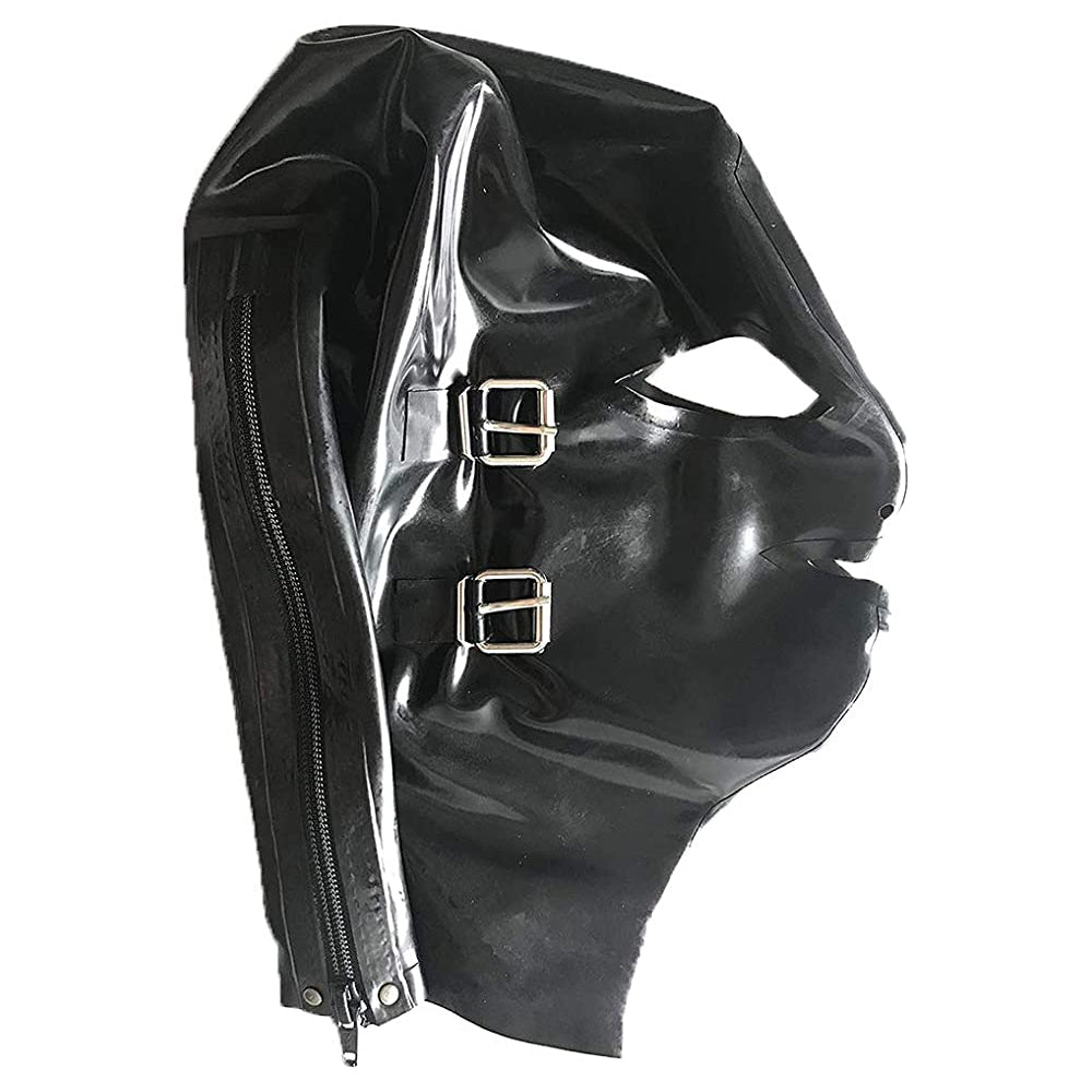 Ponytail Hole Latex Fetish Mask