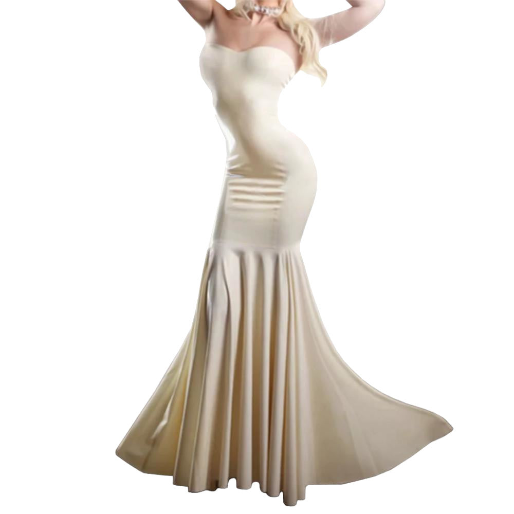 Latex Fishtail Wedding Dress