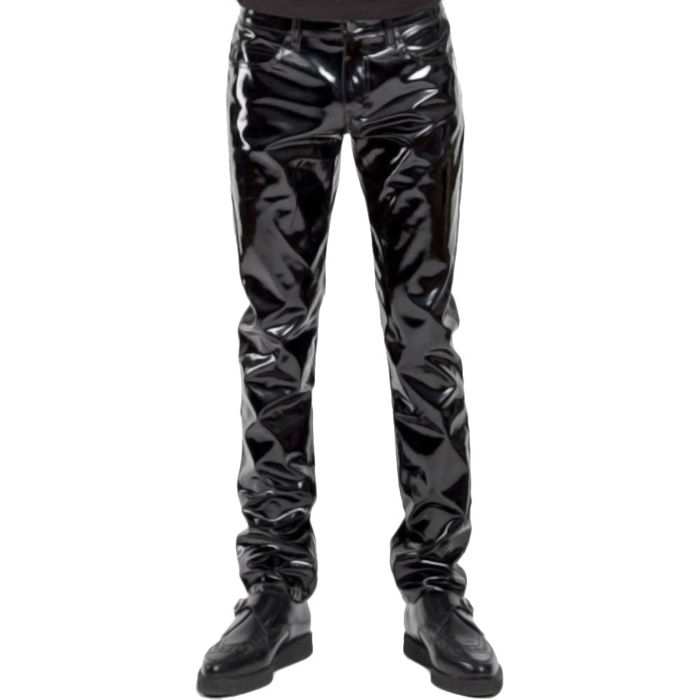 Zippered Men's PVC Pants