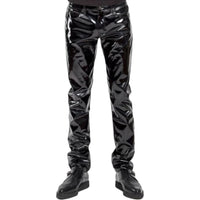 Zippered Men's PVC Pants