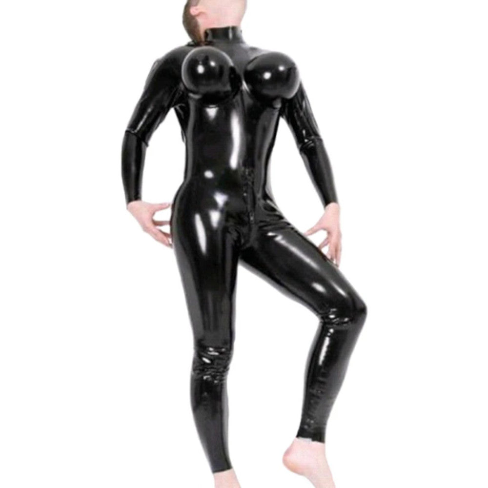Busty Latex Inflatable Bodysuit