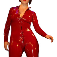 Retro Red Rubber Catsuit