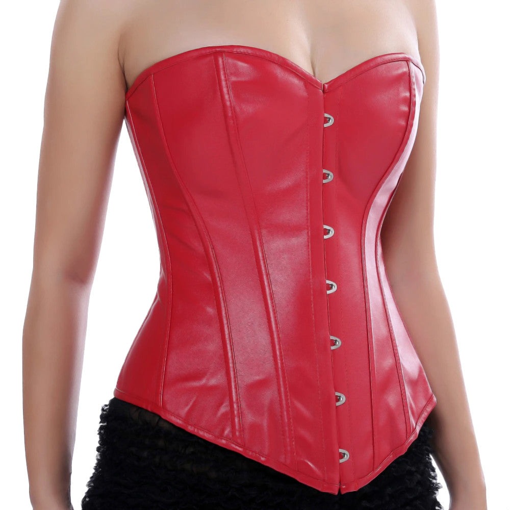 Glamourous Faux Leather Corset