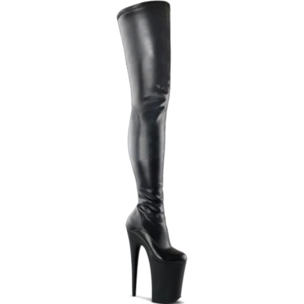 Faux Leather Mistress Boots