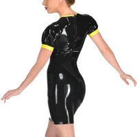 Latex Goth Short Sleeve Dress