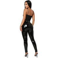 Plus Size Faux Leather Leggings