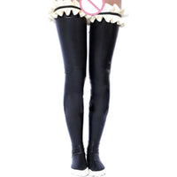 Ruffled PVC Thigh Highs Stockings