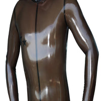 Suggestive See Through Latex Catsuit