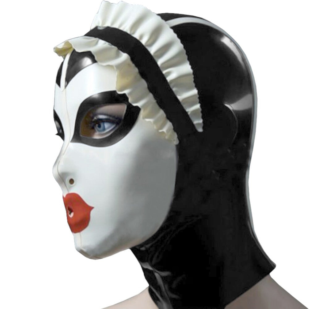 Rousing Ruffled Face Mask Hood