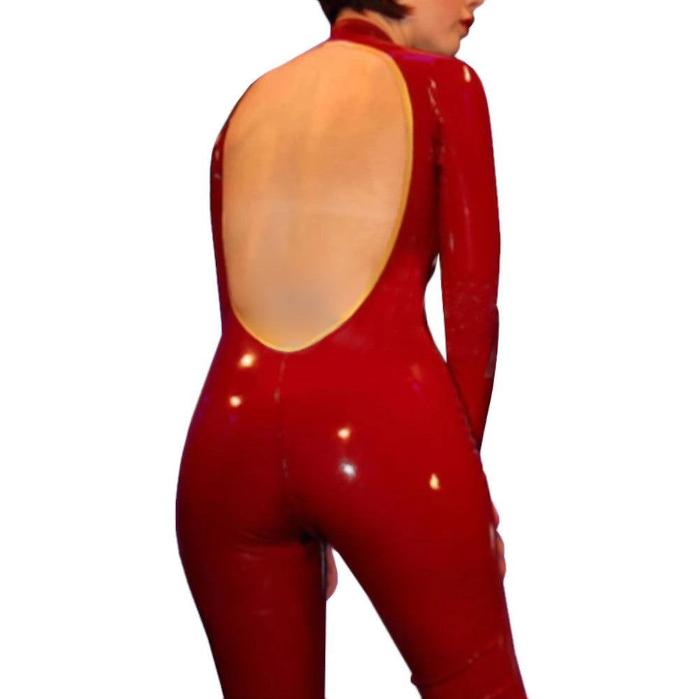 Retro Red Rubber Catsuit